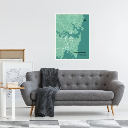 Sydney Harbour Bridge Poster - Street Map 4