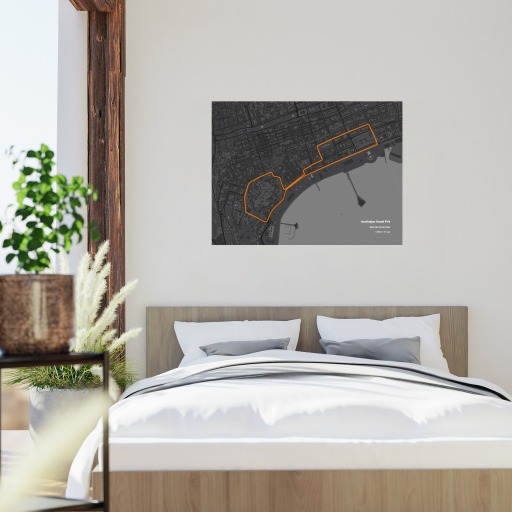 Azerbaijan Grand Prix Poster - Track Map 6