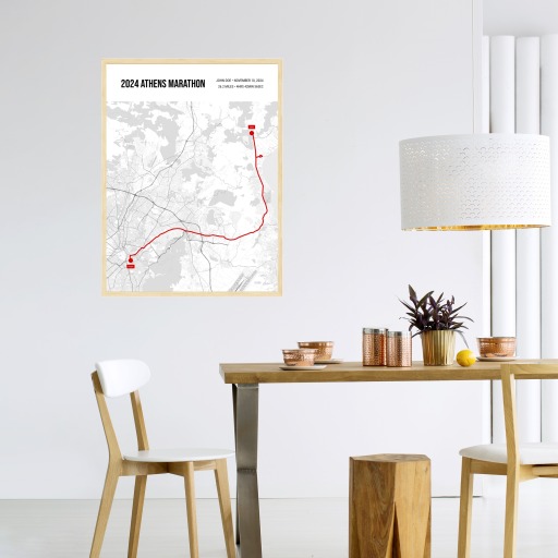 2024 Athens Marathon Poster - Route Map 5