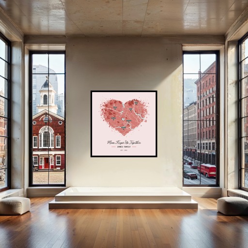 Mother's Day Family Poster - Street Map 4