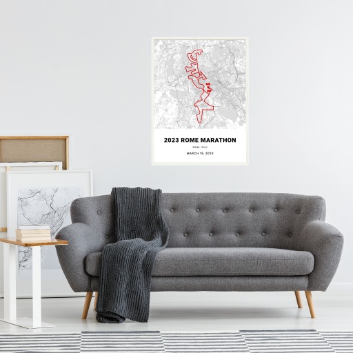 2023 Rome Marathon Poster - Route Map 6