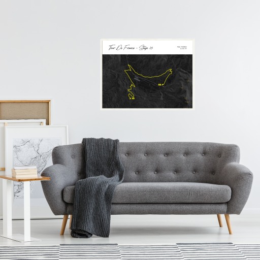 2023 Tour de France Stage 16 Poster - Route Map 5