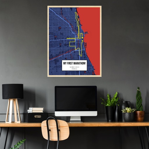 My First Marathon Poster - Route Map 5