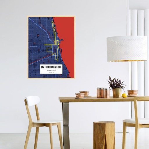 My First Marathon Poster - Route Map 6