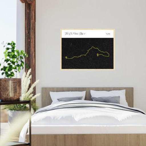 2023 Tour de France Stage 4 Poster - Route Map 6