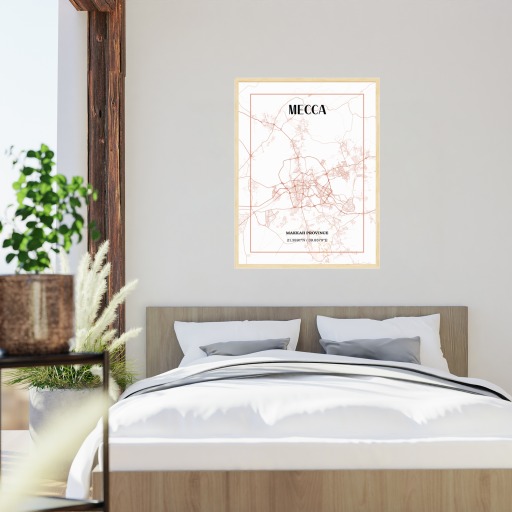 Mecca Poster - Street Map 5