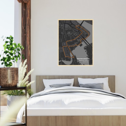 Singapore Grand Prix Poster - Track Map 6