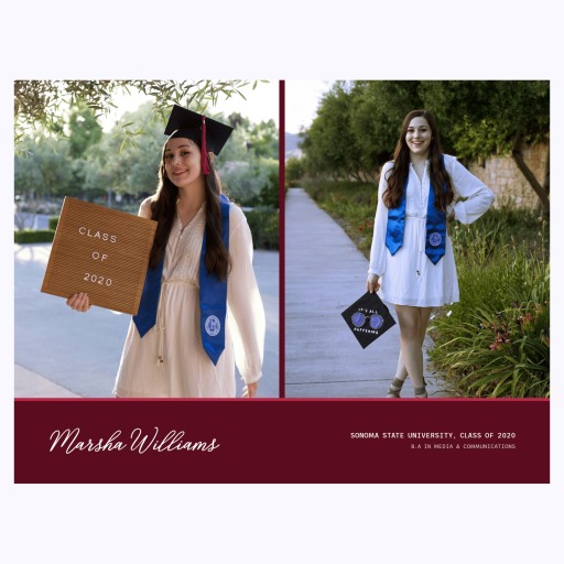Graduation Photo Shoot Poster - Photo Collage Print 1