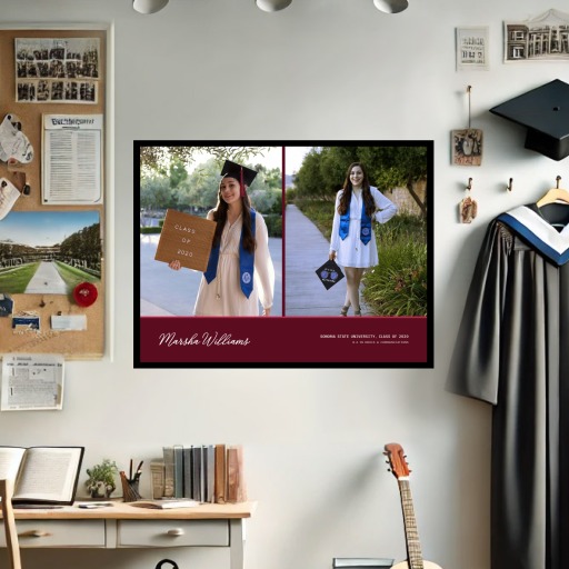 Graduation Photo Shoot Poster - Photo Collage Print 2
