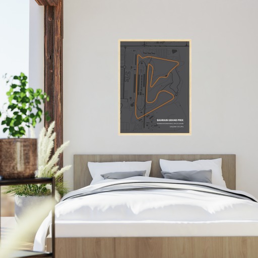 Bahrain Grand Prix Poster - Track Map 6