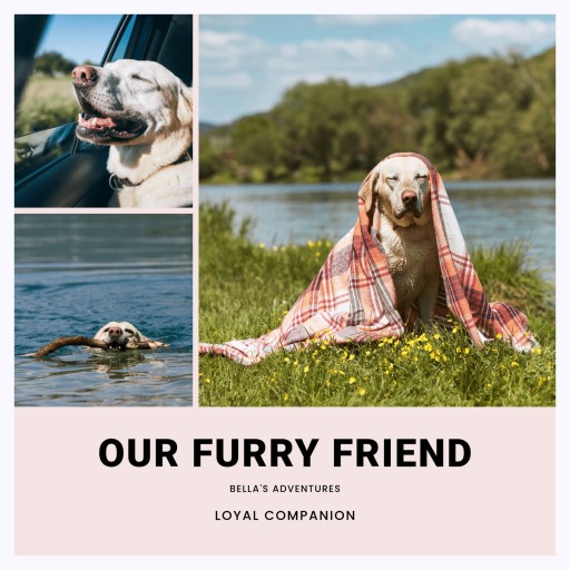 Our Dog Adventures Poster - Photo Collage Print 1