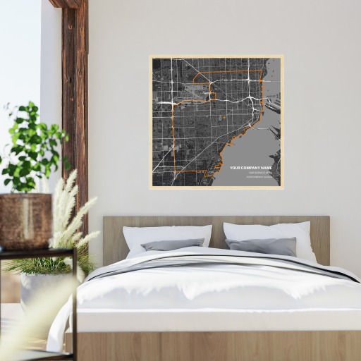 Our Service Area Map Poster - Street Map 5