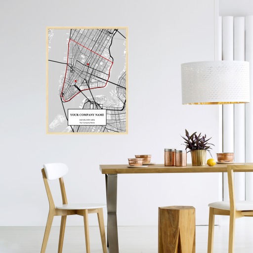 Our Delivery Area Map Poster - Street Map 3