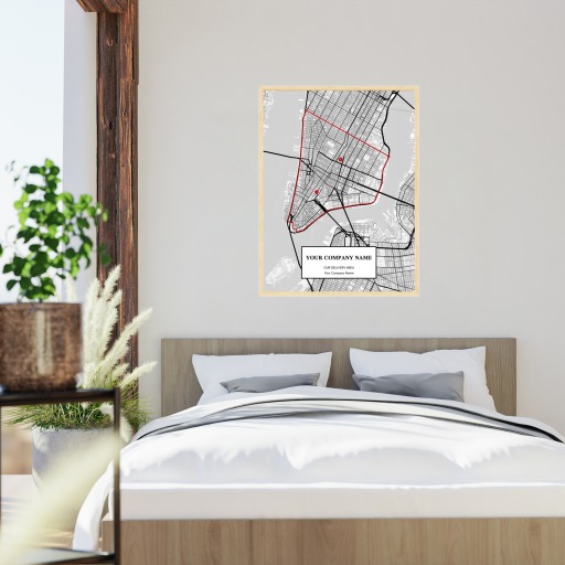 Our Delivery Area Map Poster - Street Map 5