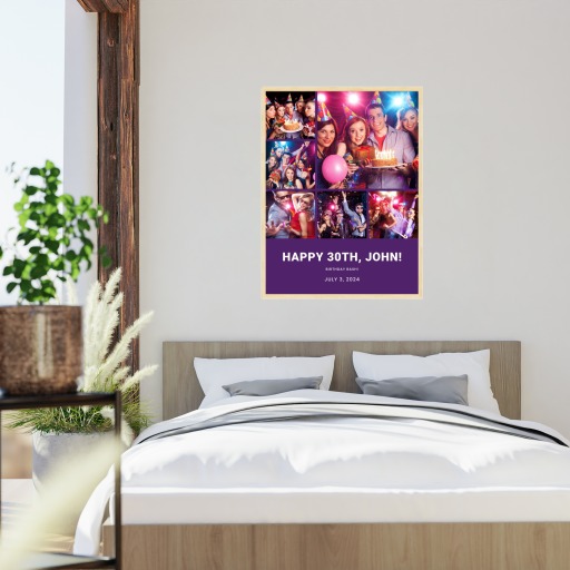 Turning 30 with Style Poster - Photo Collage Print 5