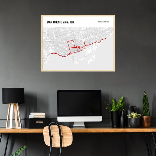 2024 Toronto Marathon Poster - Route Map 4