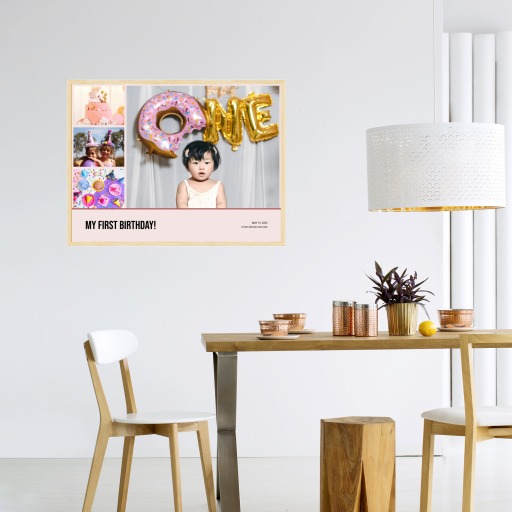 My First Birthday Poster - Photo Collage Print 4