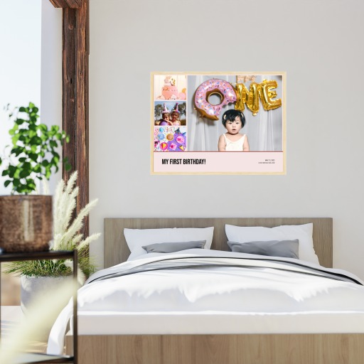 My First Birthday Poster - Photo Collage Print 6