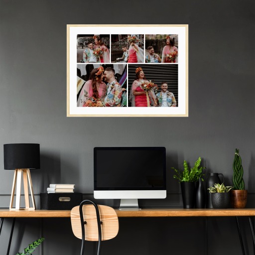 Mr & Mrs Poster - Photo Collage Print 4