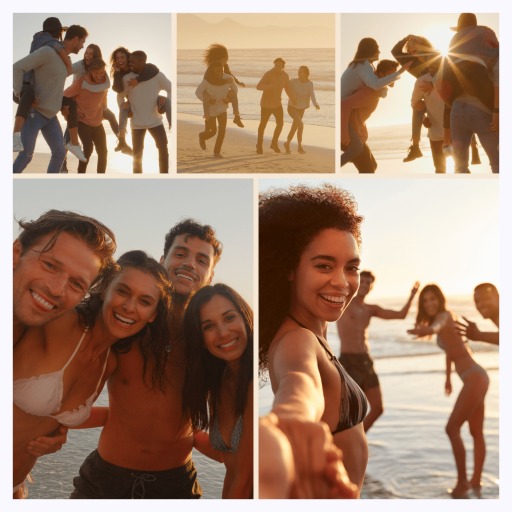 Saltwater Days Poster - Photo Collage Print 1