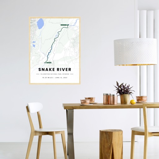 Our Rafting Trip to the Snake River Poster - Route Map 4