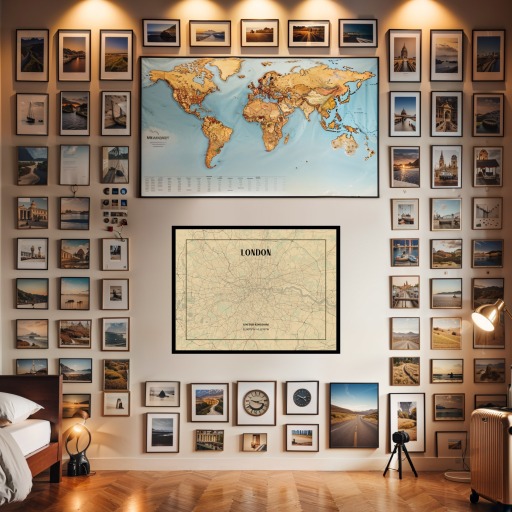 London in Vintage Poster - Street Map 2