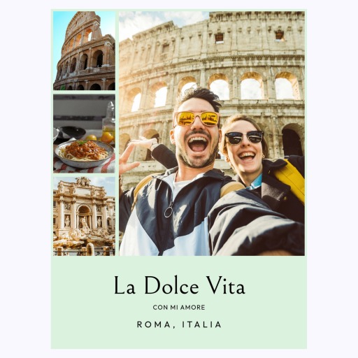 Rome Trip Poster - Photo Collage Print 1
