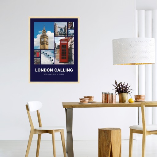 London Trip Poster - Photo Collage Print 4