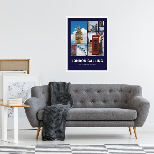 London Trip Poster - Photo Collage Print 5