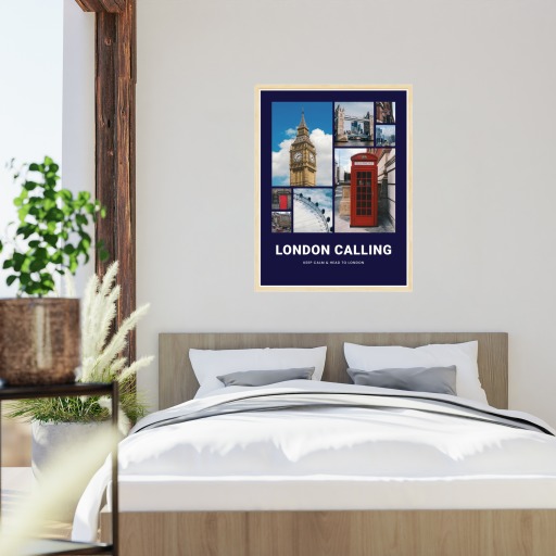 London Trip Poster - Photo Collage Print 6