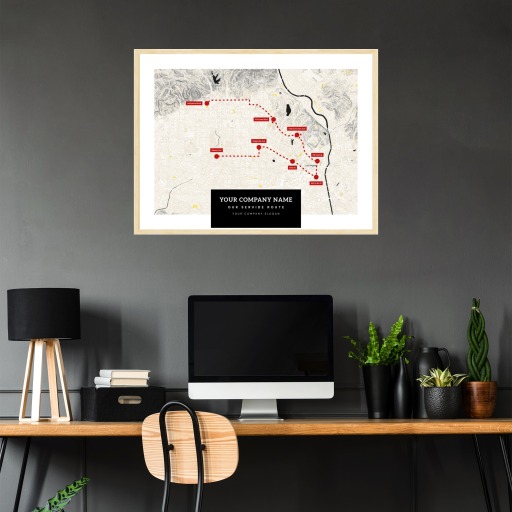 Our Service Route Map Poster - Route Map 2
