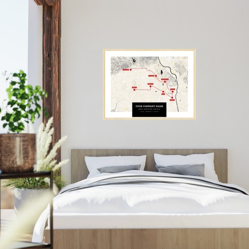 Our Service Route Map Poster - Route Map 5