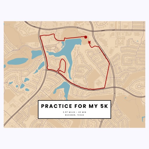 Practice for my 5k Poster - Route Map 1