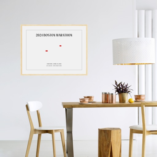 2024 Boston Marathon Poster - Route Map 11