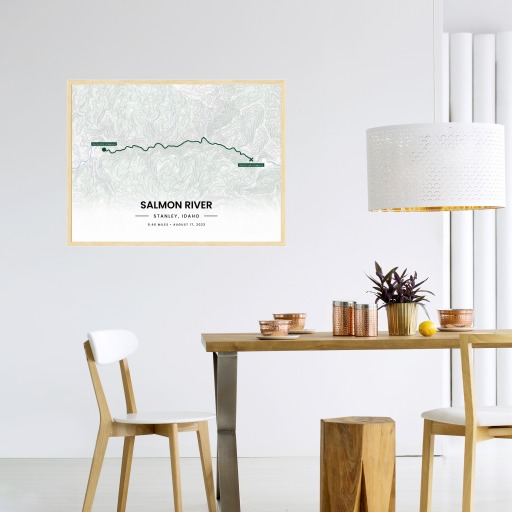 Our Rafting Trip to the Salmon River Poster - Route Map 9