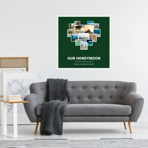 Our Honeymoon Trip Poster - Photo Collage Print 11