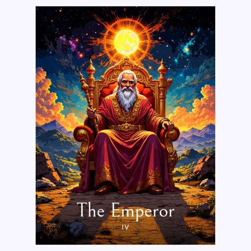 The Emperor in Enchanted Surrealism Print - Custom Tarot Card Poster 6