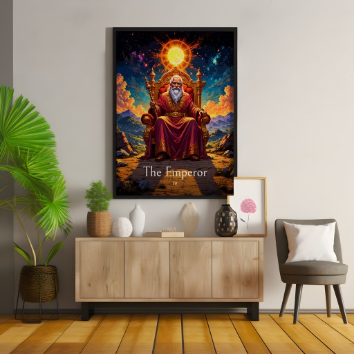 The Emperor in Enchanted Surrealism Print - Custom Tarot Card Poster 9