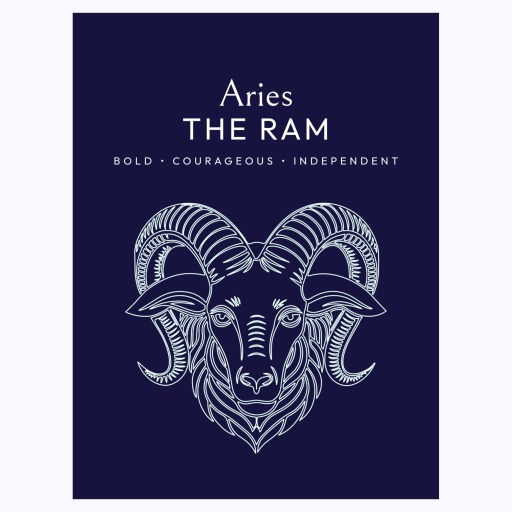 Aries in Fine Line Print - Custom Zodiac Sign Poster 6