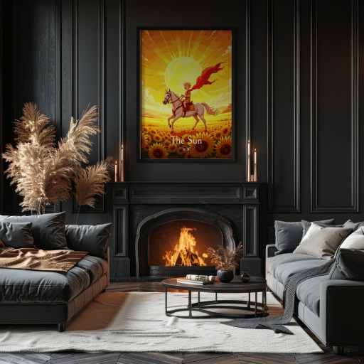 The Sun in Enchanted Surrealism Print - Custom Tarot Card Poster 11