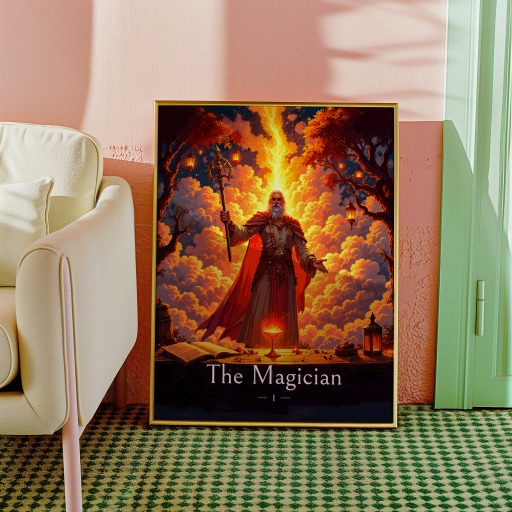 The Magician in Enchanted Surrealism Print - Custom Tarot Card Poster 10