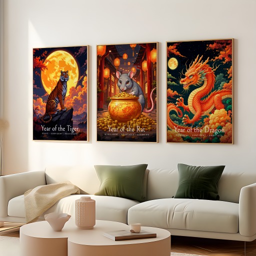 Rat in Enchanted Surrealism Print - Custom Chinese Zodiac Poster 8
