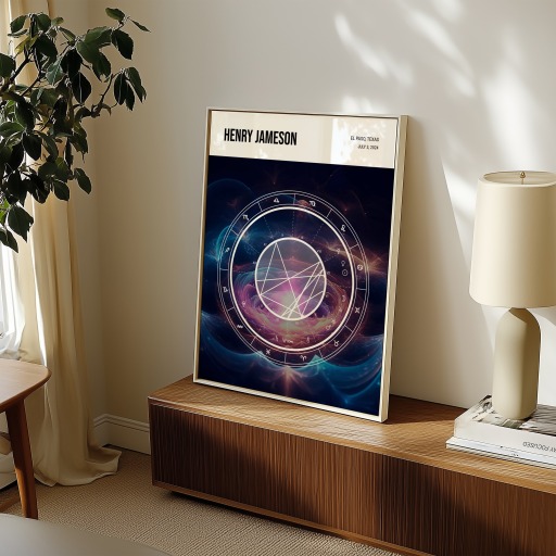 Henry’s Cosmic Portrait Poster - Astral - Natal Chart 10