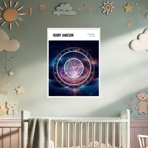Henry’s Cosmic Portrait Poster - Astral - Natal Chart 9