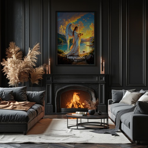 Temperance in Enchanted Surrealism Print - Custom Tarot Card Poster 11