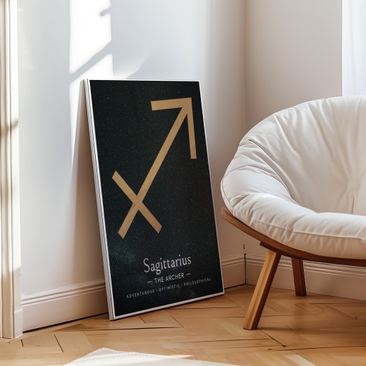 Sagittarius in Simple Sharp Print - Custom Zodiac Sign Poster 9