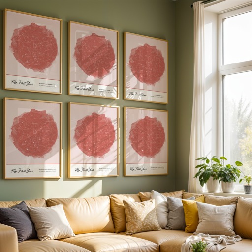 1st Birthday Poster - Celestial Map 10