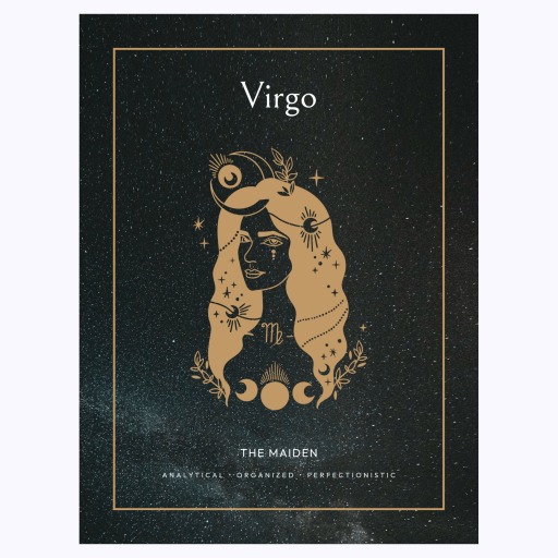 Virgo in Block Print - Custom Zodiac Sign Poster 6