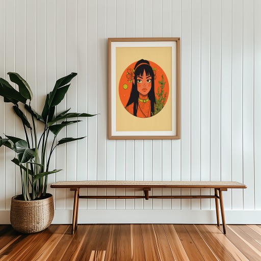 Virgo in Vibrant Grunge Print - Custom Zodiac Sign Poster 9