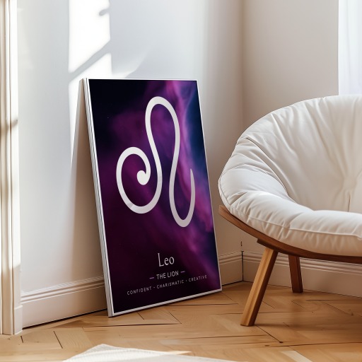 Leo in Curvy Print - Custom Zodiac Sign Poster 10